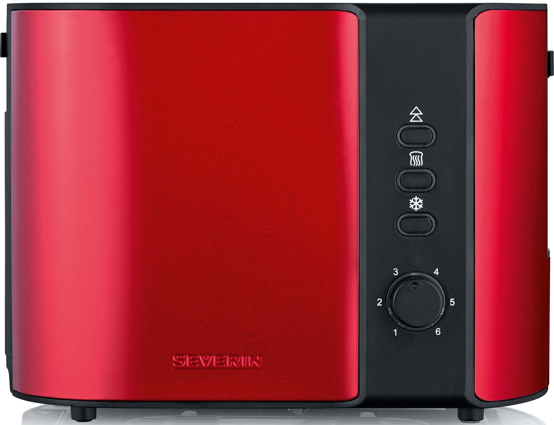 Severin Toaster 2 Scheiben AT 2217 Fire Red/sw