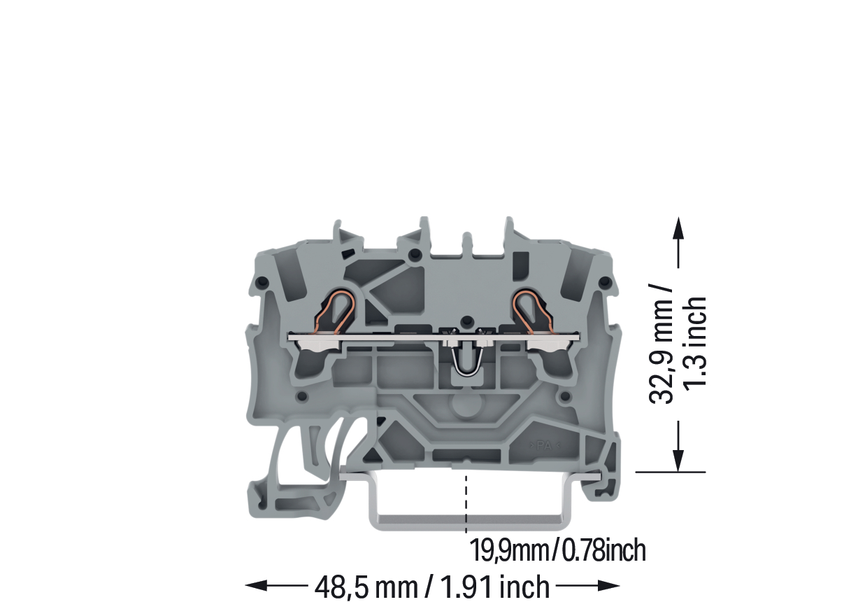 WAGO GmbH & Co. KG Durchgangsklemme 1,5qmm,grau,2-Leiter 2001-1201 WAGO GmbH & Co. KG Durchgangsklemme 1,5qmm,grau,2-Leiter 2001-1201