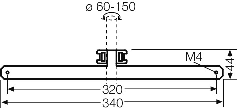 Hensel Mastbefestigung f. außenl. Befestig. KV MB 18