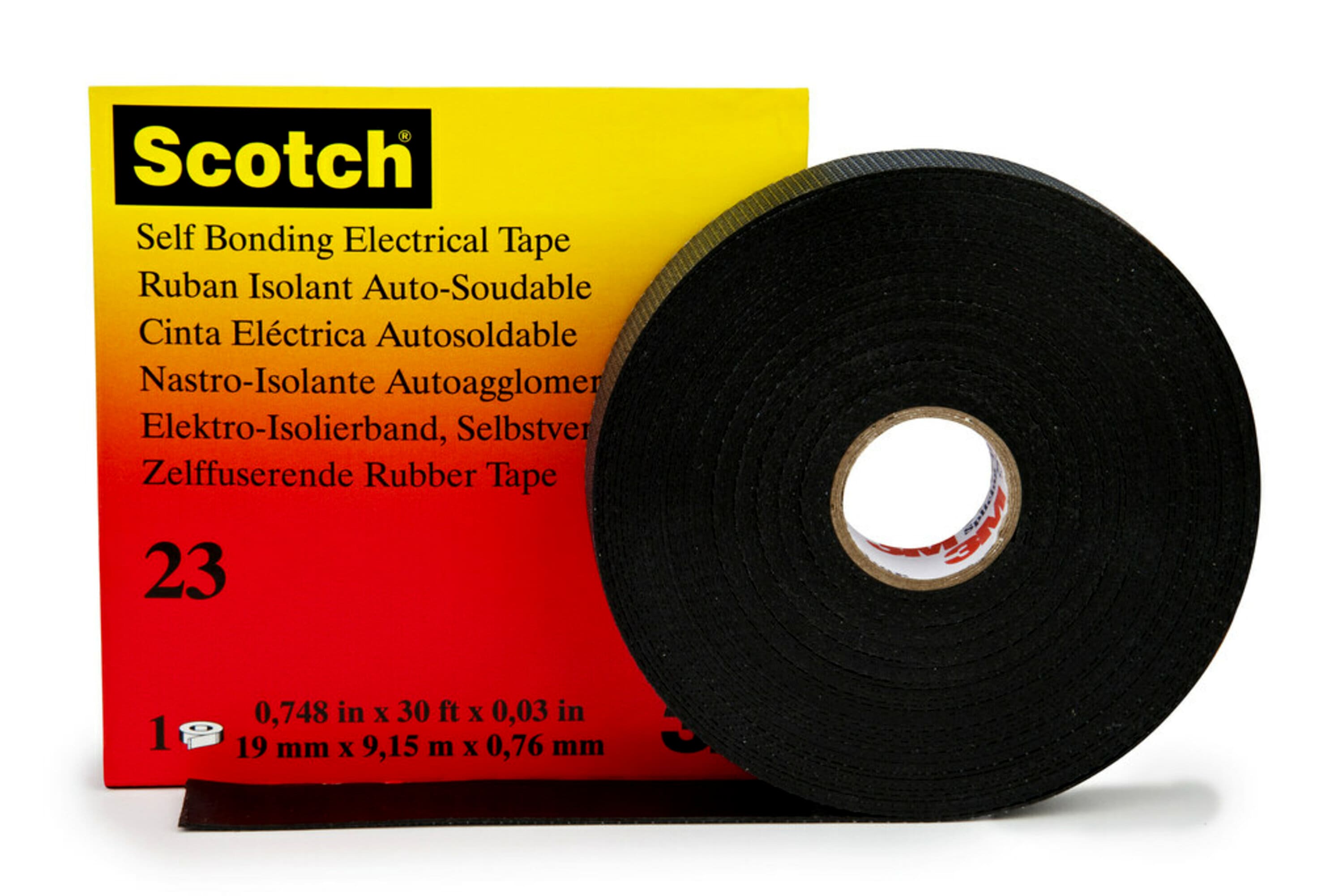 3M Deutschland Isolierband Kautschuk 19mmx9,15m,selbstv. Scotch 23 19x9,15