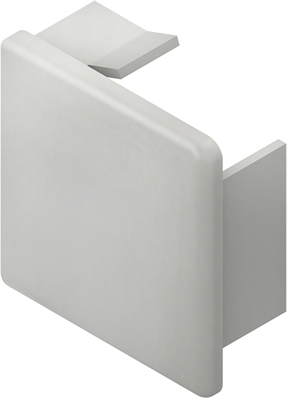 Kleinhuis Endstück gr 40x40 RAL7030 E4040.1