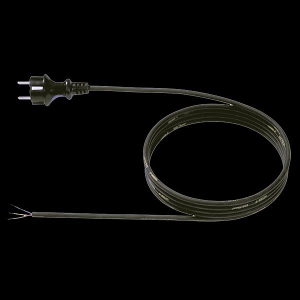 Bachmann Schutzkontakt-Zuleitung 16A/250V,3m,sw 320.185