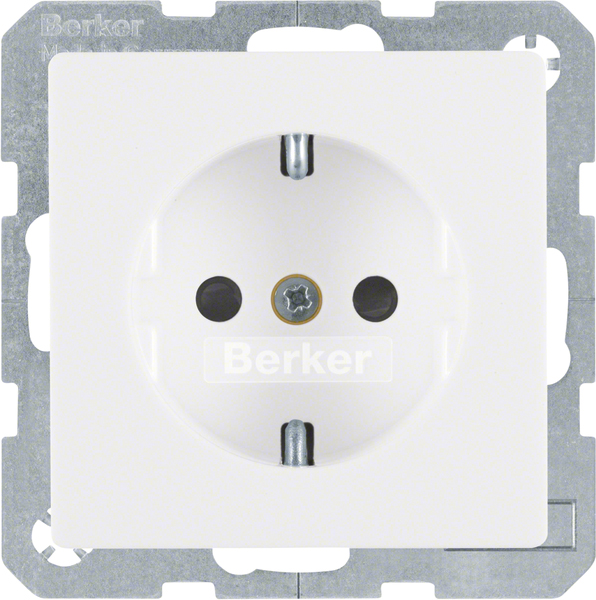 Berker SCHUKO-Steckdose polarweiss samt 47236089