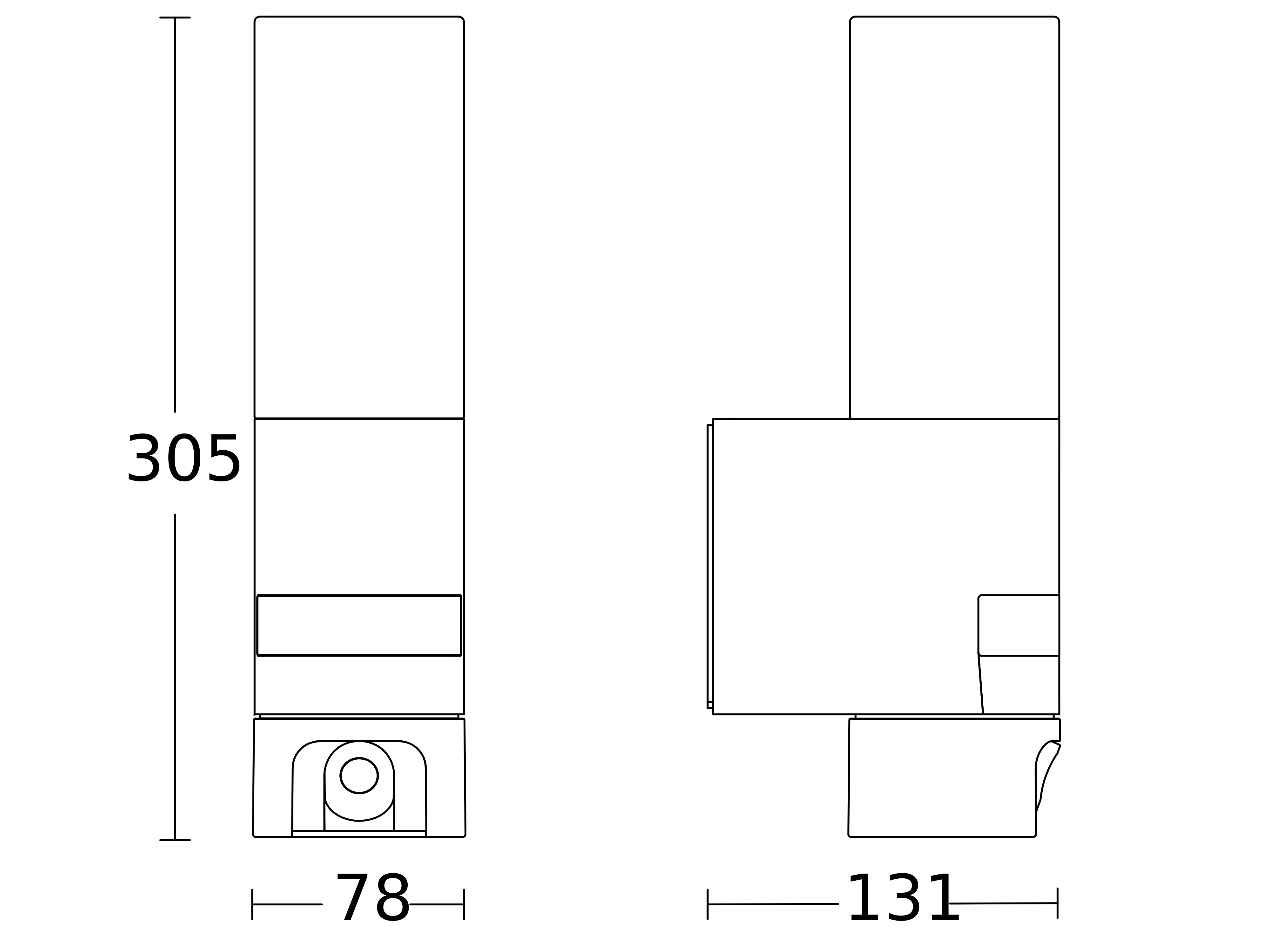 Steinel Sensor-LED-Außenleuchte 131 x 78 x 305 mm L 620 CAM SC 3000K