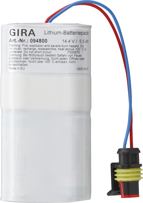 Gira Ersatz-Batteriepack 14,4V Funkalarm 094800