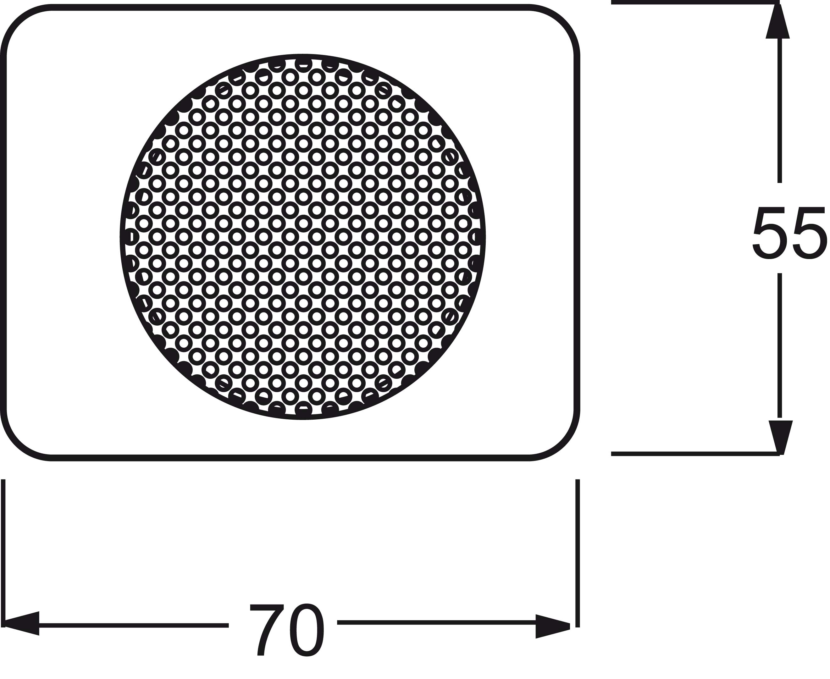 Busch-Jaeger Zentralscheibe platin f.EB-Lautsprecher 8253-20