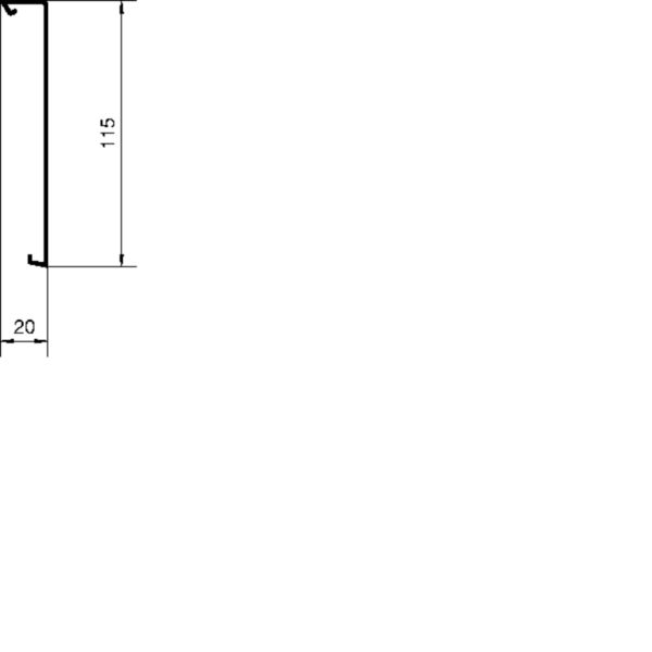 2 M Tehalit SockelleistenkanalOberteil zu SL 20x115mm vw SL2011529016
