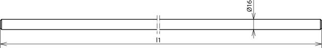 DEHN Fang-/Erdeinführungsstange D16mm L1500mm EES 16 1500 V4A