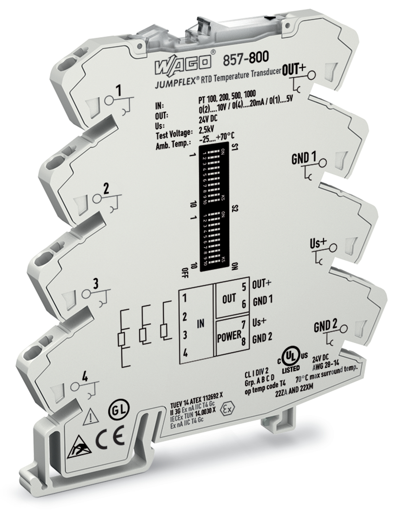 WAGO GmbH & Co. KG Temperaturmessumformer 857-800
