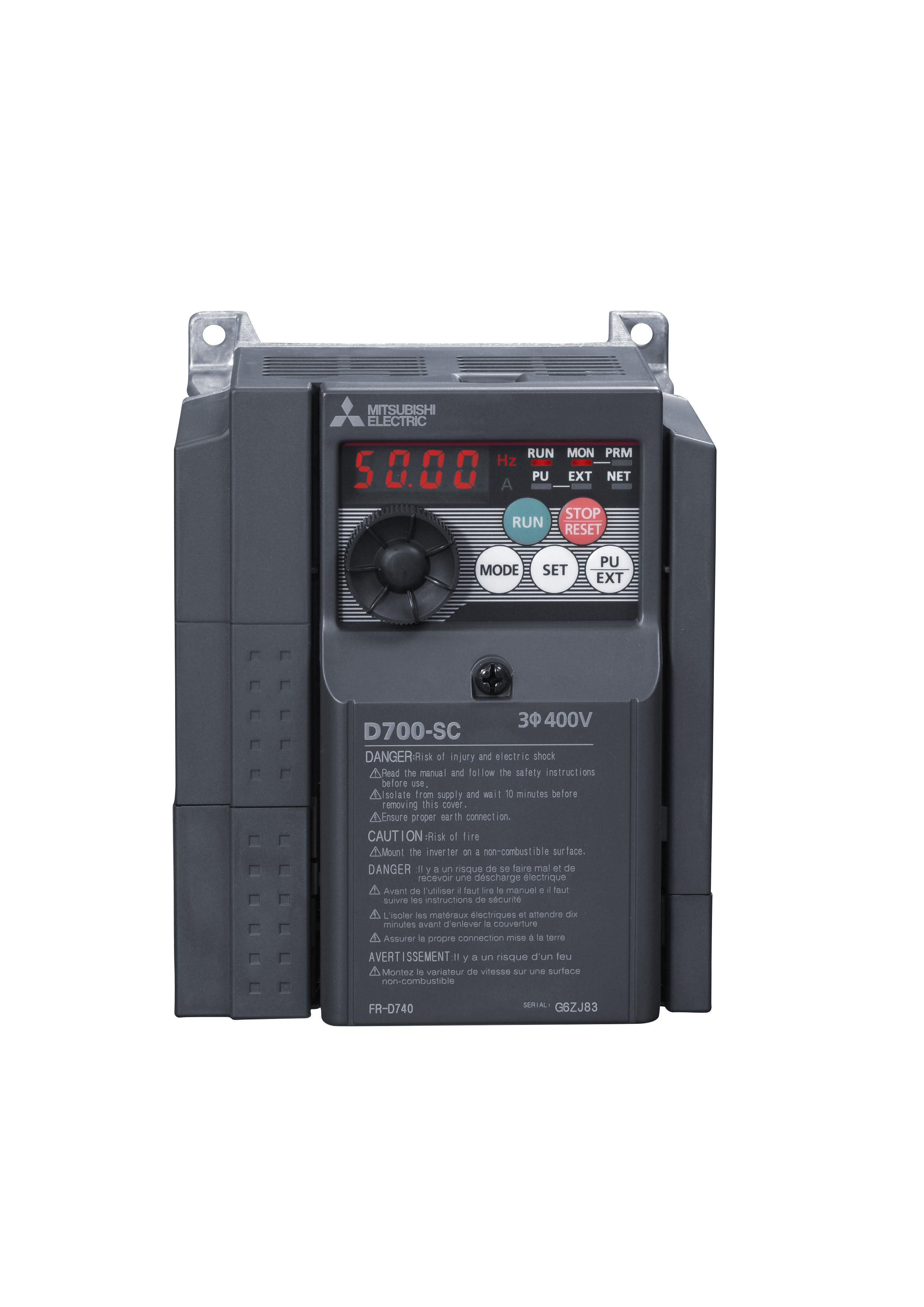 Mitsubishi Electric Frequenzumrichter 3,7kW 8A 3x380-480V FR-D740-080SC-EC