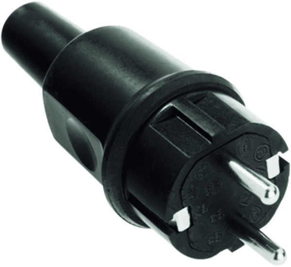 Bachmann Vollgummistecker sw, montierbar 913.173