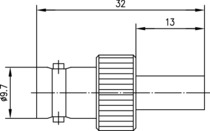 Telegärtner BNC Kabelbuchse 75 Ohm RG62A/U 100023558