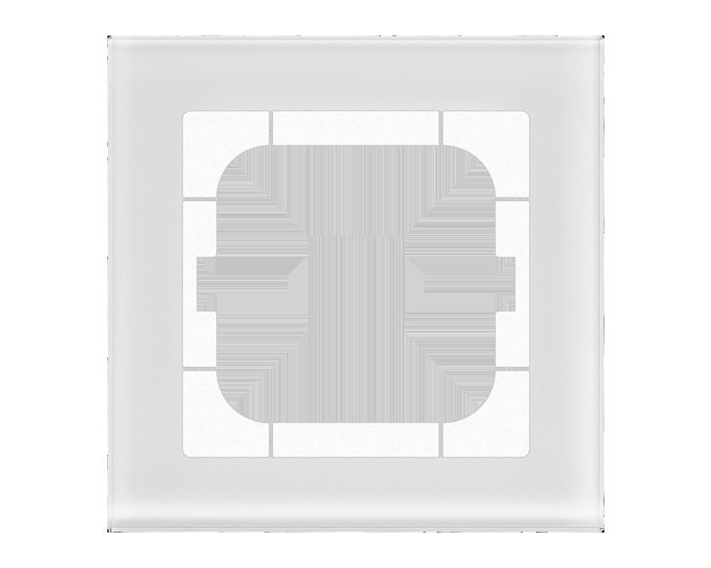 MDT technologies Glasrahmen 1-fach ws für 63mm Programme BE-GTR163W.01