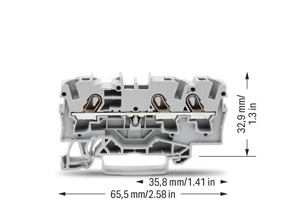 WAGO GmbH & Co. KG Durchgangsklemme 3-Leiter, TS 35 2004-1301 WAGO GmbH & Co. KG Durchgangsklemme 3-Leiter, TS 35 2004-1301