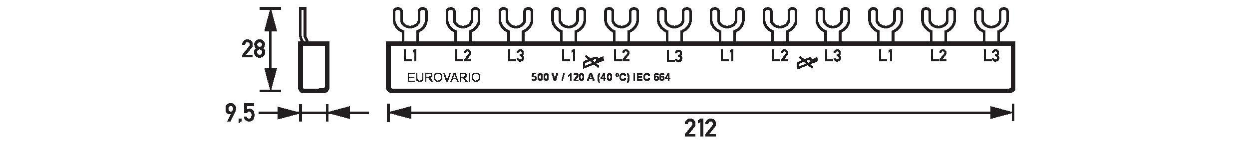 Doepke Phasenschiene  EV-S G 3.12.120