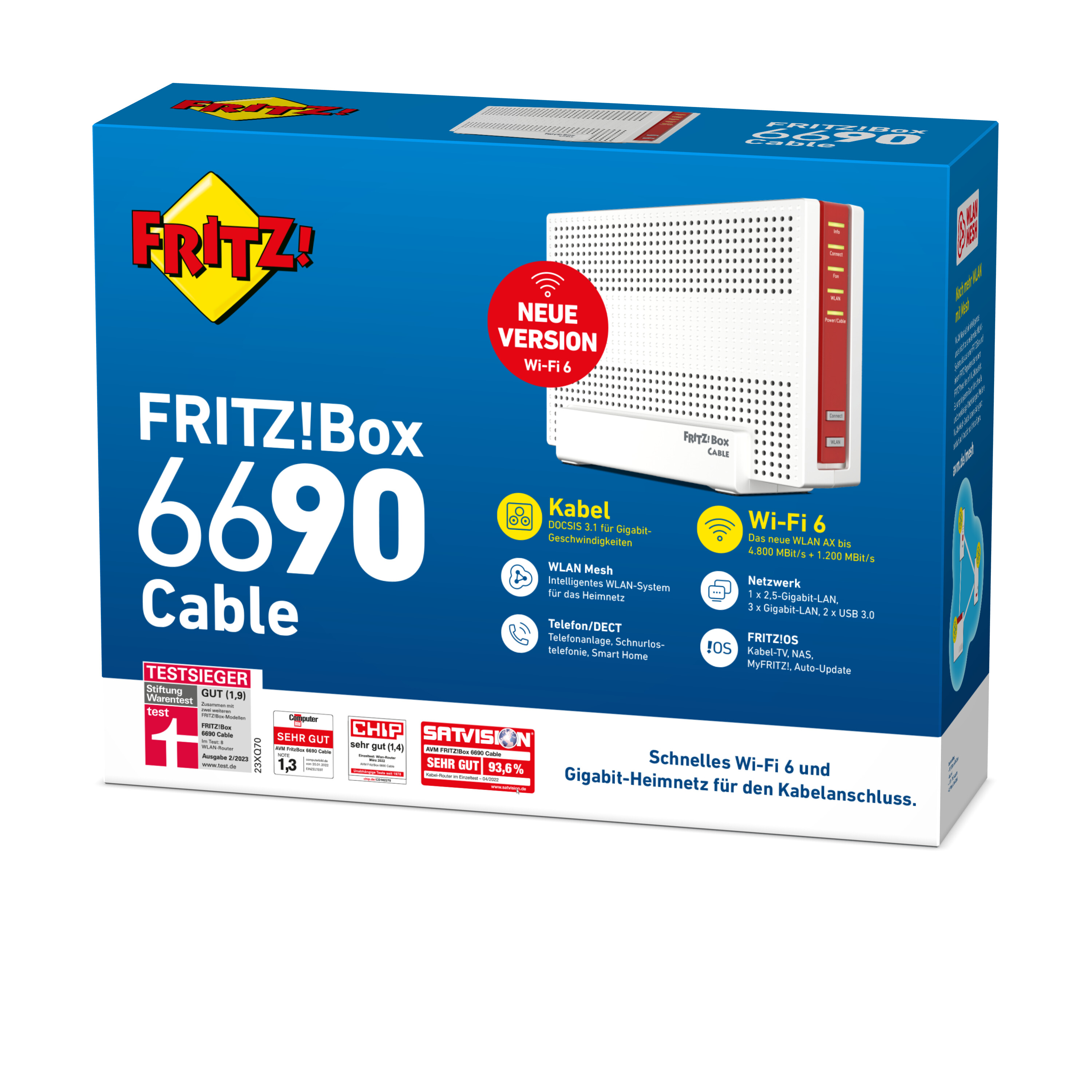 AVM Computersysteme WLAN Router FRITZ!Box 6690 CABLE