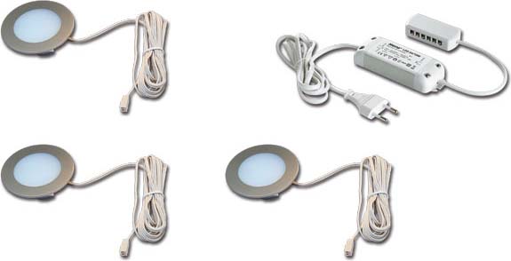 Hera 3er-Set LED-Einbauleuchte ww Tr.24/15W 61056938002