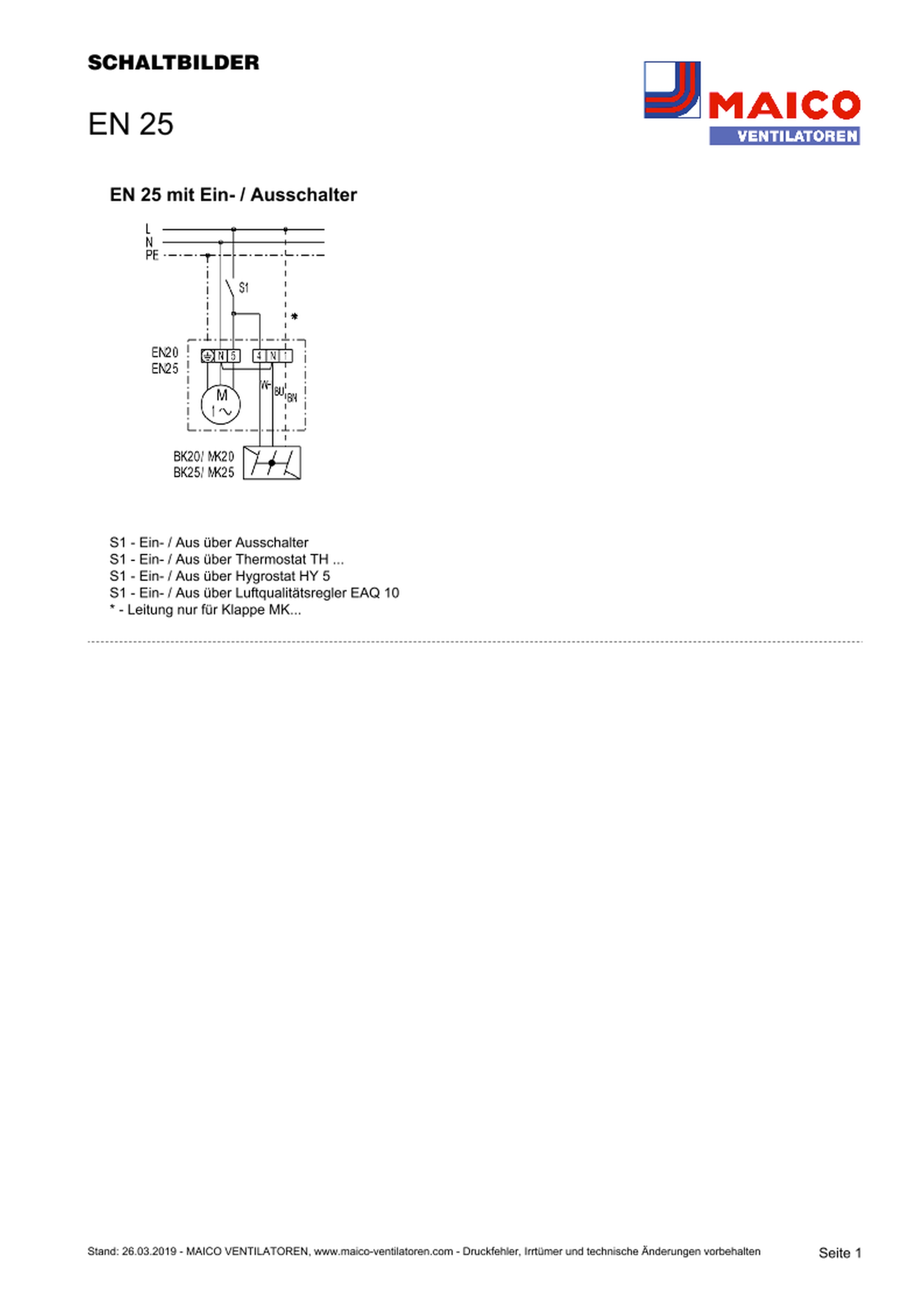 Maico Wandeinbauventilator 39W,630cbm/h,IP44 EN 25