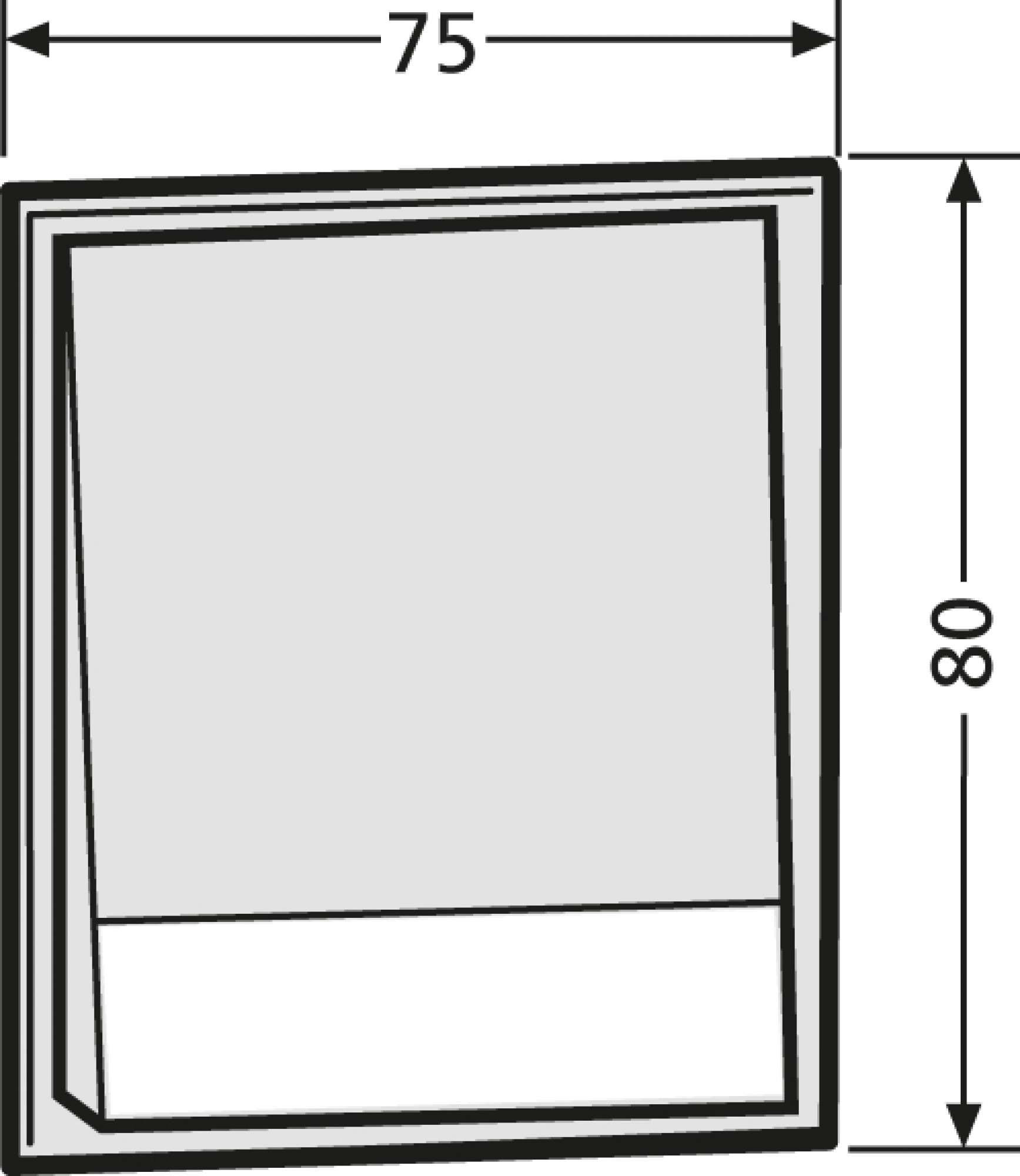 Renz Metallwaren. Klingelmodul mit 1 Klingeltaster 97-9-85269 gr