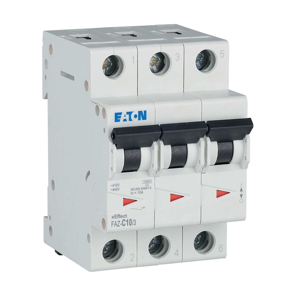 Eaton (Moeller) Leitungsschutzschalter C 10A, 3p FAZ-C10/3