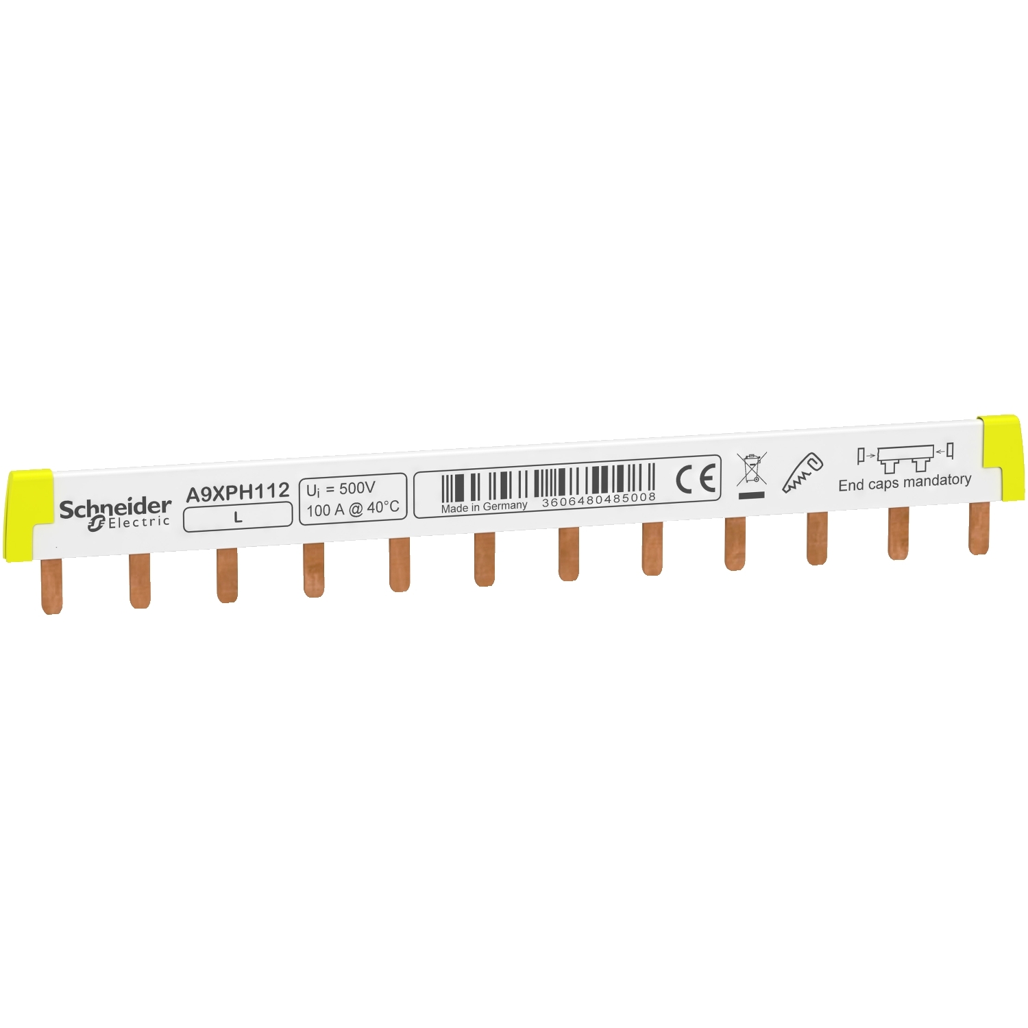 Schneider Electric Phasenschiene STEG 1P 12Mod. 100A A9XPH112