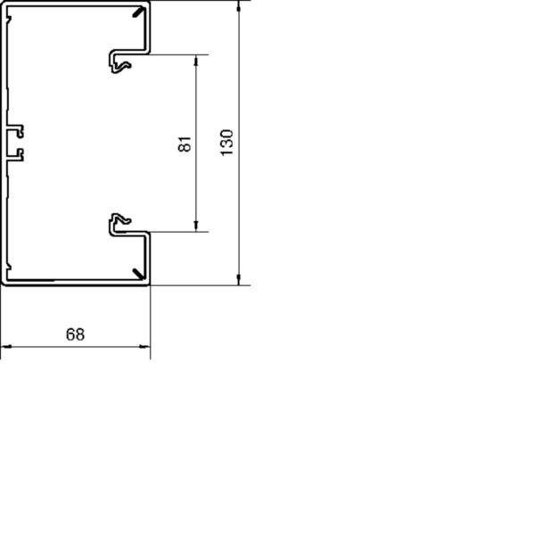 2 M Tehalit Brüstungskanal-Unterteil zu BR 68x130mm vw BR6513019016