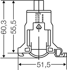 Hensel Verbindungsklemme N/PE,35qmm KKL 25