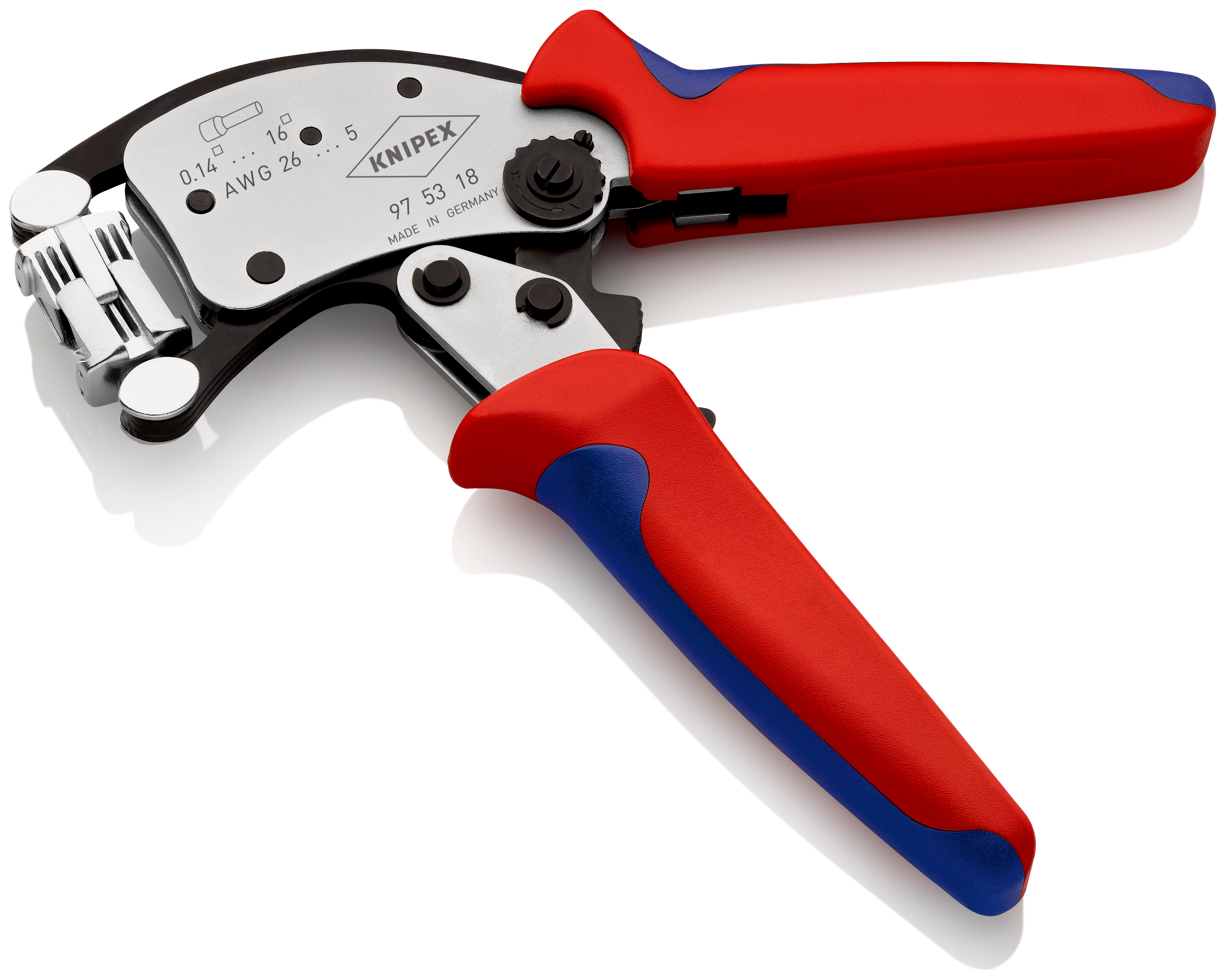 Knipex-Werk Aderendhülsen-Presszange 0,14-16qmm 97 53 18 SB