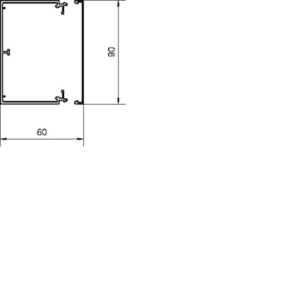 2 M Tehalit Leitungsführungskanal LF 60x90mm vw LF6009009016