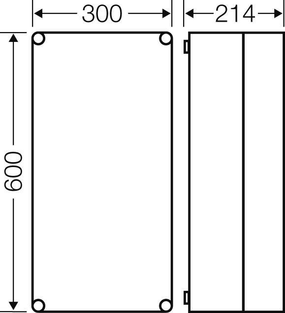 Hensel Leergehäuse 275x575x191mm Mi 0411