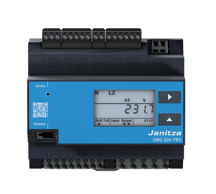 Janitza Electronic Netzanalysator UL 95..240VAC,135..340D UMG 604E-PRO230V(UL)