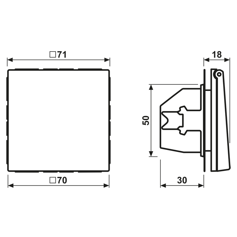 Jung SCHUKO-Steckdose 16A 250V Klappdeckel ES 1520 KIKL