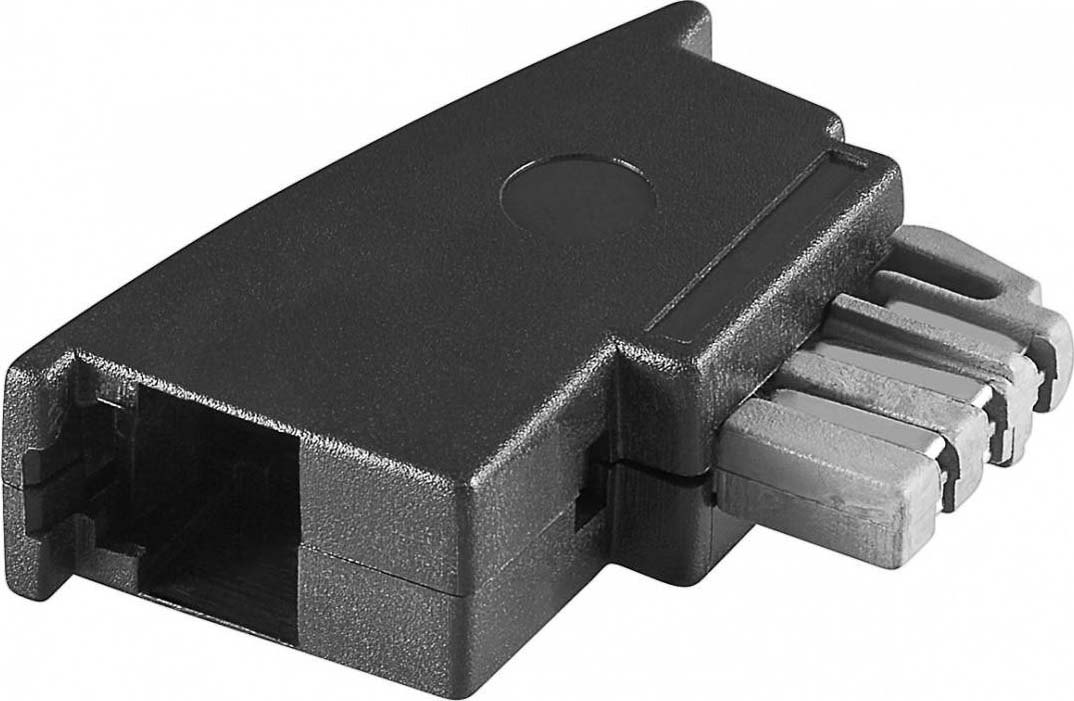Wentronic TAE Adapter N-RJ11/RJ14 sw,St/St 50308