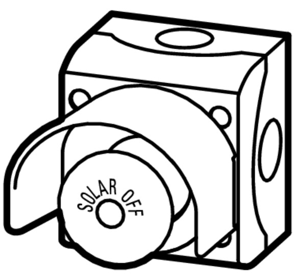 Eaton (Moeller) PV-Feuerwehrschalter 1S 1Ö M22-SOL-PVT45PMPI11Q