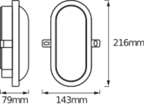 Ledvance LED-Wand-/Deckenleuchte 4000K weiß LEDBULKHEAD11W840WT