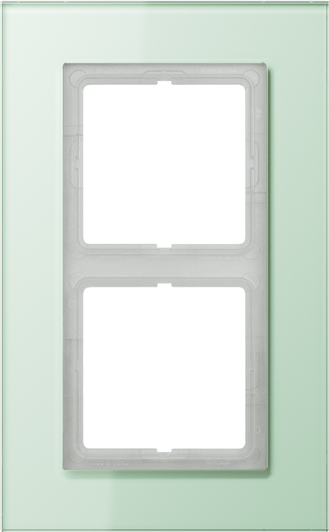 Jung Rahmen 2-fach mt ws waage/senkrecht LSP 982 GLAS
