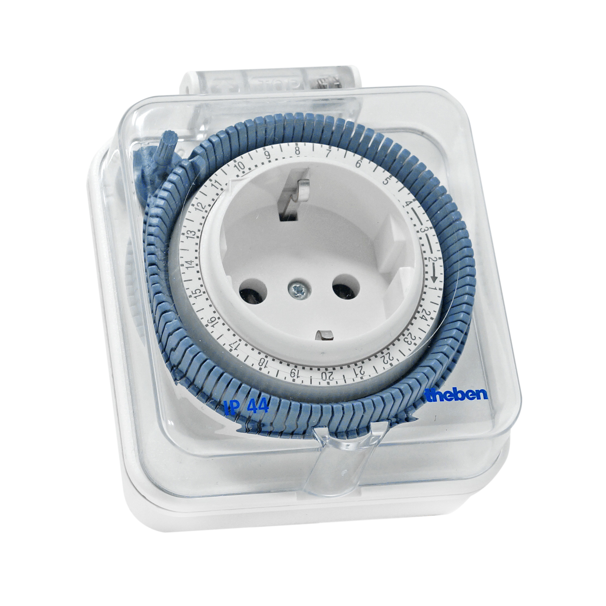 theben-timer 26 IP 44 Steckdosen-Zeitschaltuhr analog außen, Tagesprogramm, 400 W LED 0260855