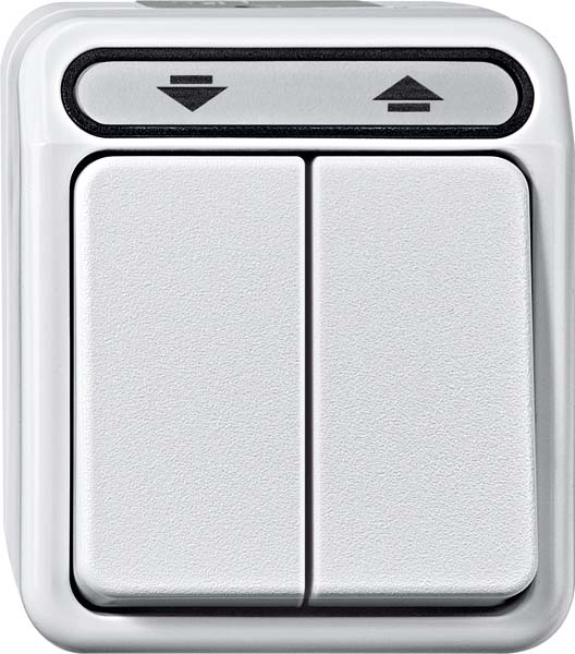 Merten Rollladentaster 1-polig lichtgrau MEG3755-8029