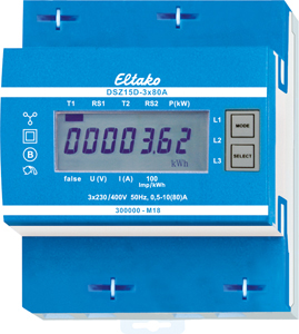 Eltako Drehstromzähler MID, geeicht DSZ15D-3x80A MID
