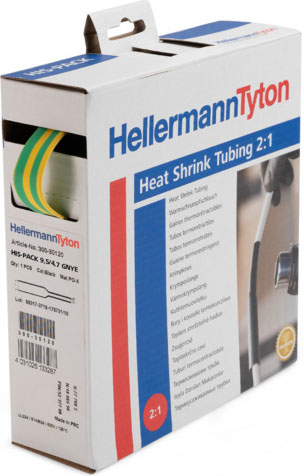 HellermannTyton Schrumpfschlauch D 6,4/3,2 trans HIS-1/4-POX-CL 5m