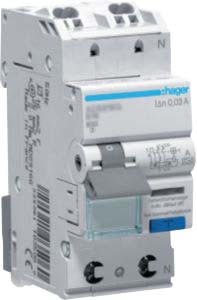Hager FI/LS-Schalter 1P+N 6kA B-16A 30mA ADS916D