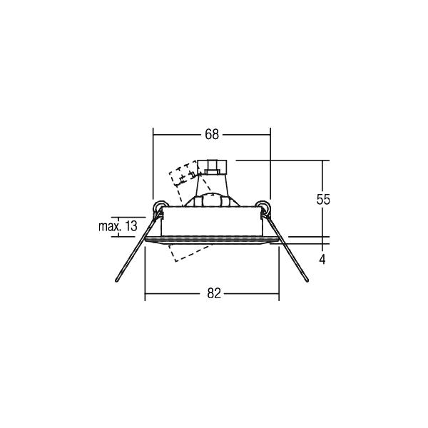 Brumberg Leuchten Einbaustrahler 50W ws 00216907