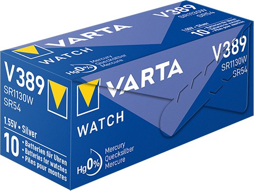 Varta Cons.Varta Uhren-Batterie 1,55V/81mAh/Silber V 389 Stk.1