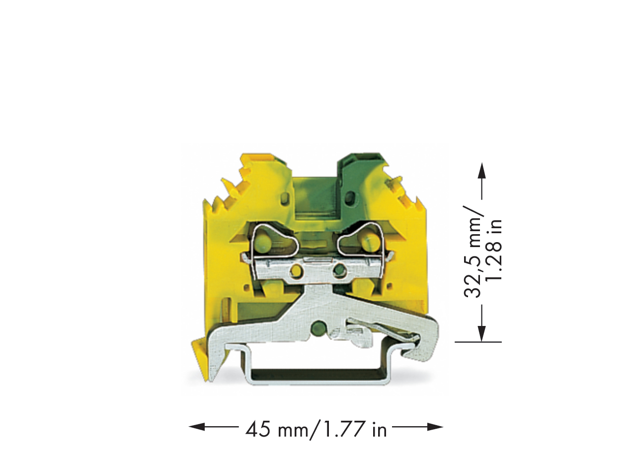 WAGO GmbH & Co. KG Schutzleiterklemme 0,08-4qmm gn/gelb 281-107