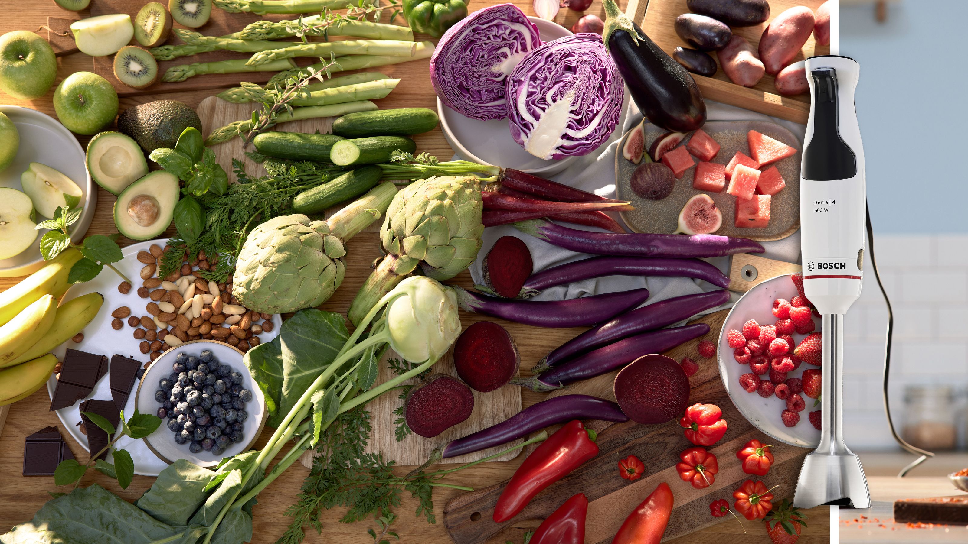 Bosch SDA Stabmixer ErgoMaster,Serie4 MSM4W220 ws/gr