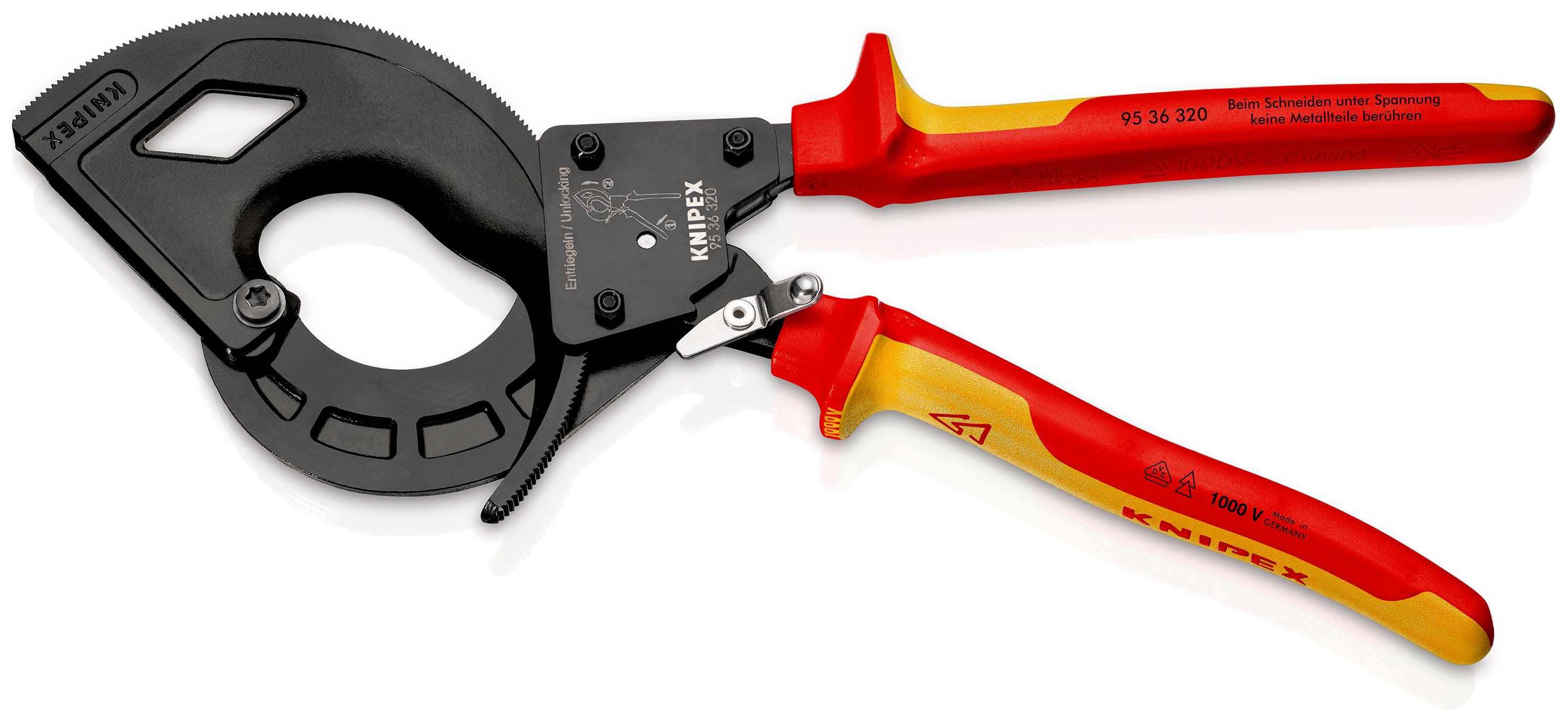 Knipex-Werk Kabelschneider isoliert, 320mm 95 36 320