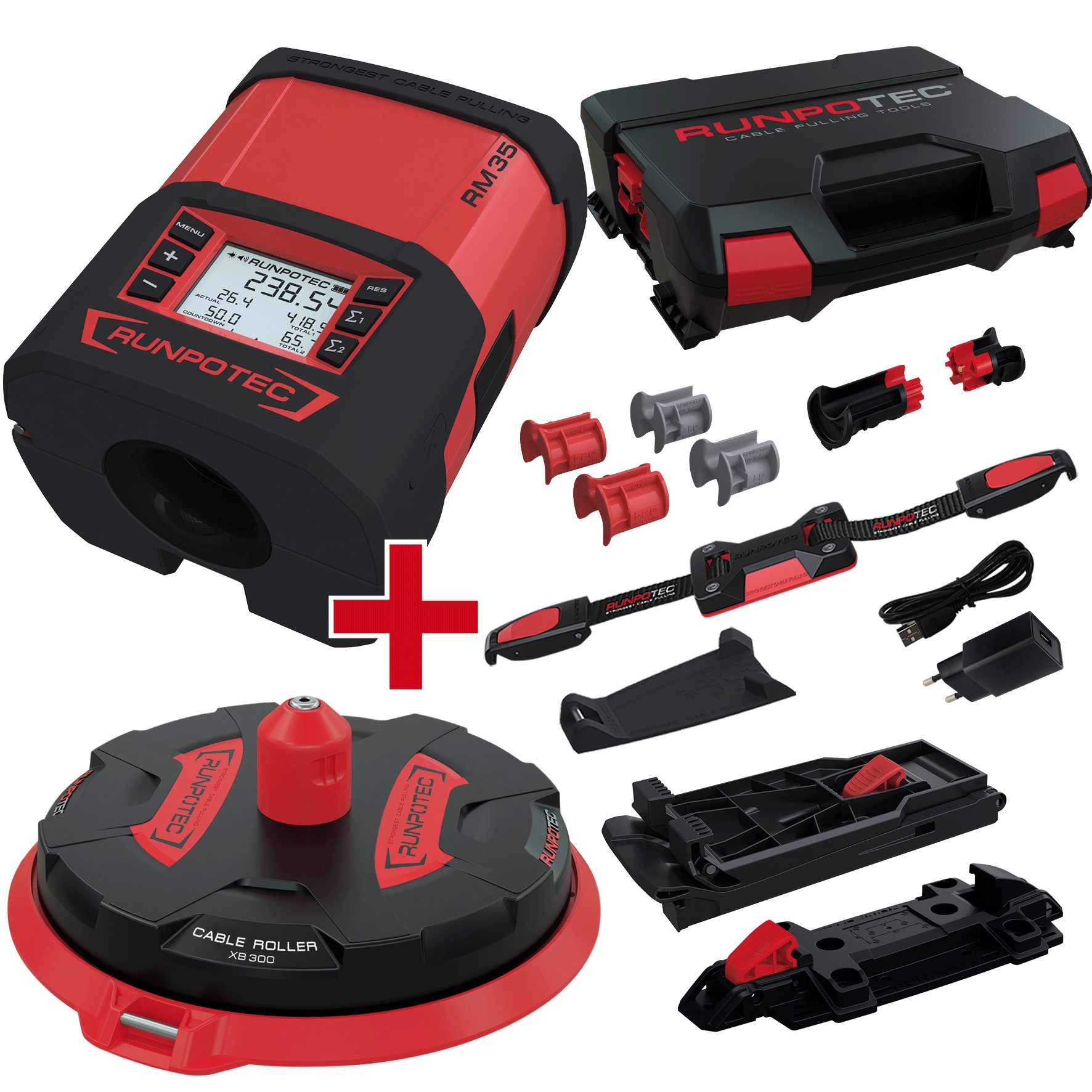 Runpotec Kabellängenmessgerät-Set RM35+XBOARD XB300 11143