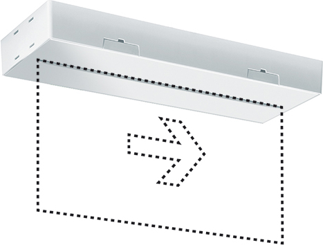 ESYLUX ESYLUX LED-Notleuchte ws 3h, f.AP-/Deckenmon. SLXELLED #EN10077371