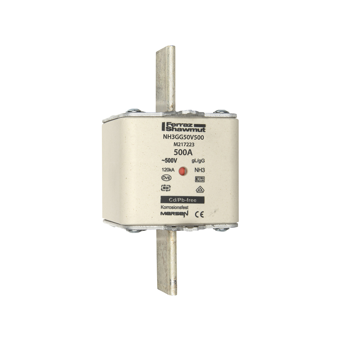 Mersen NH-Sicherungseinsatz SF Gr.3 gG 500A/500V KM NH3GG50V500