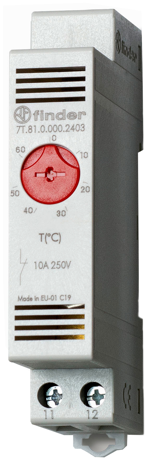 Finder Vari-Thermostat 1Ö-10A f. DIN-Schiene 7T.81.0.000.2403
